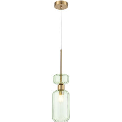 Подвесной светильник Gloss 1141/1S E14*60W Antigue copper/Green