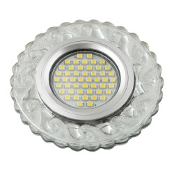 Встраиваемый светильник со светодиодной подсветкой Luciole DLS-L139 GU5.3 GLASSY/CLEAR