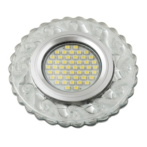 Встраиваемый светильник со светодиодной подсветкой Luciole DLS-L139 GU5.3 GLASSY/CLEAR