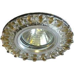 Встраиваемый светильник со светодиодной подсветкой LED 3Вт, GU5.3 Imex AL,CLEAR+AMBER