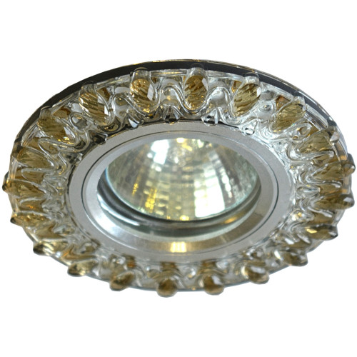 Встраиваемый светильник со светодиодной подсветкой LED 3Вт, GU5.3 Imex AL,CLEAR+AMBER