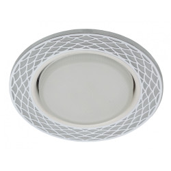 Встраиваемый светильник с LED подсветкой DK LD37 WH/WH