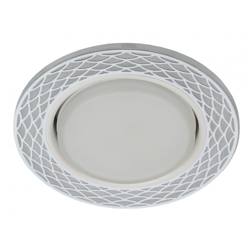 Встраиваемый светильник с LED подсветкой DK LD37 WH/WH