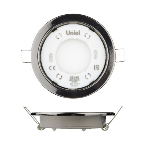 Встраиваемый светильник GX53/H2 BLACK CHROME 10 PROM