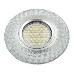 Встраиваемый светильник со светодиодной подсветкой Luciole DLS-L144 GU5.3 GLASSY/CLEAR