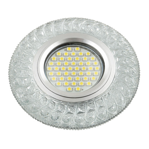Встраиваемый светильник со светодиодной подсветкой Luciole DLS-L144 GU5.3 GLASSY/CLEAR