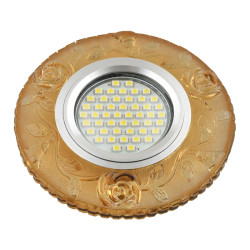 Встраиваемый светильник со светодиодной подсветкой Luciole DLS-L150 GU5.3 GLASSY/YELLOW