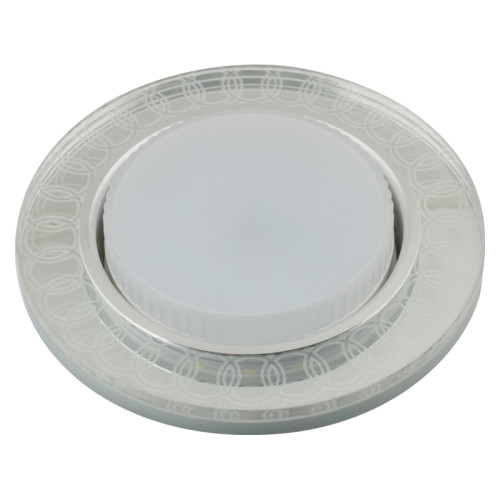 Встраиваемый светильник со светодиодной подсветкой Luciole DLS-L157 GX53 GLASSY/CLEAR 3D