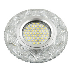 Встраиваемый светильник со светодиодной подсветкой Luciole DLS-L149 GU5.3 GLASSY/CLEAR