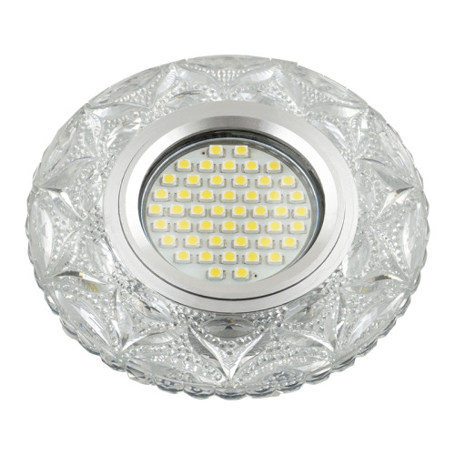 Встраиваемый светильник со светодиодной подсветкой Luciole DLS-L149 GU5.3 GLASSY/CLEAR