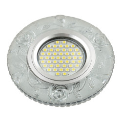 Встраиваемый светильник со светодиодной подсветкой Luciole DLS-L150 GU5.3 GLASSY/CLEAR