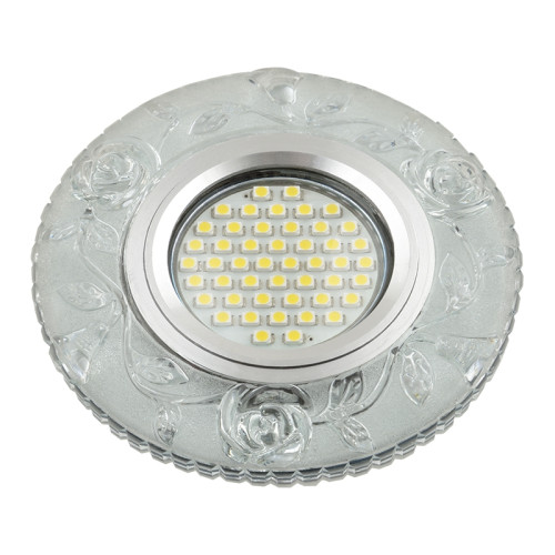 Встраиваемый светильник со светодиодной подсветкой Luciole DLS-L150 GU5.3 GLASSY/CLEAR