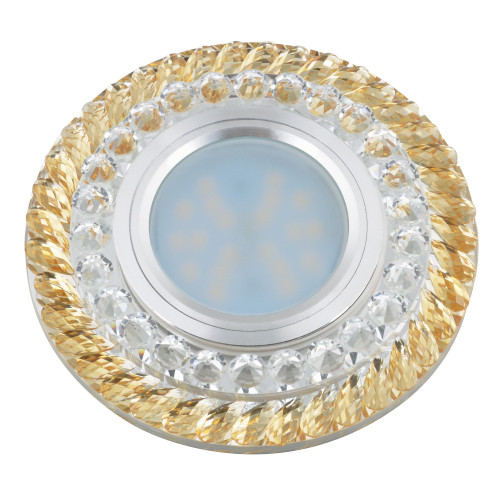 Встраиваемый светильник со светодиодной подсветкой Luciole DLS-L132 GU5.3 CHROME/GOLD