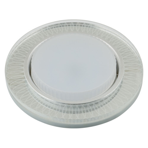 Встраиваемый светильник со светодиодной подсветкой Luciole DLS-L155 GX53 GLASSY/CLEAR 3D
