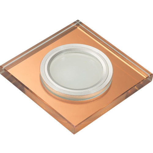 Встраиваемый светильник со светодиодной подсветкой Luciole DLS-L107 GU5.3 CHROME/BRONZE