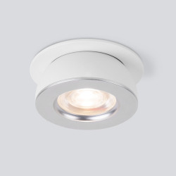 Встраиваемый светильник светодиодный Pruno белый/серебро 8W 4200К 25080/LED