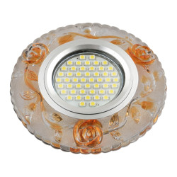 Встраиваемый светильник со светодиодной подсветкой Luciole DLS-L150 GU5.3 GLASSY/GOLD