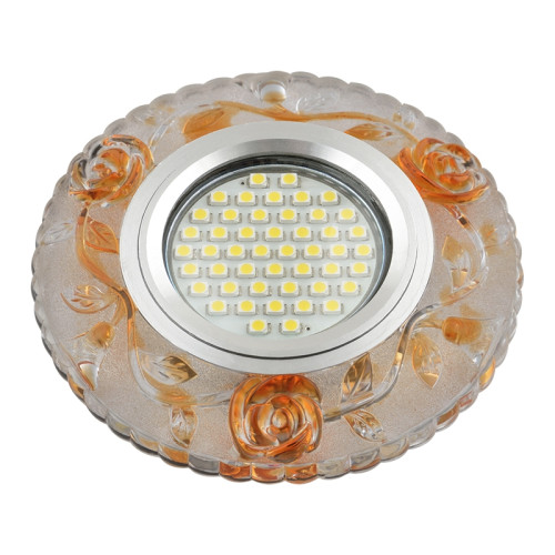 Встраиваемый светильник со светодиодной подсветкой Luciole DLS-L150 GU5.3 GLASSY/GOLD