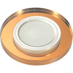 Встраиваемый светильник со светодиодной подсветкой Luciole DLS-L106 GU5.3 CHROME/BRONZE
