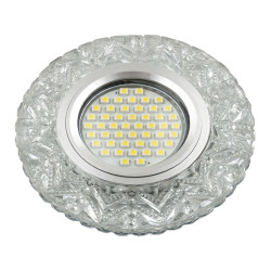 Встраиваемый светильник со светодиодной подсветкой Luciole DLS-L146 GU5.3 GLASSY/CLEAR