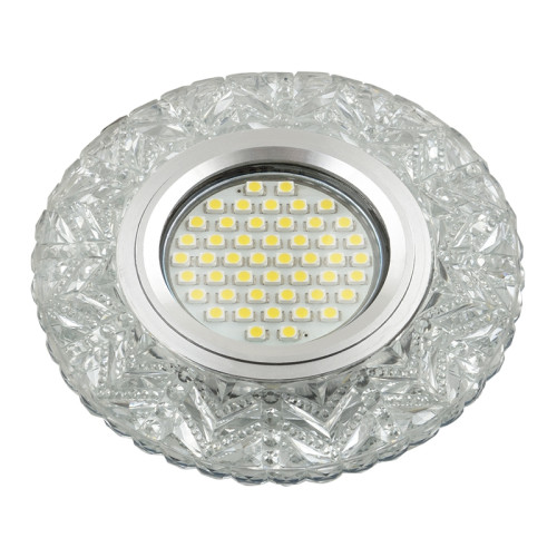 Встраиваемый светильник со светодиодной подсветкой Luciole DLS-L146 GU5.3 GLASSY/CLEAR