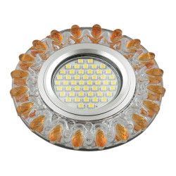 Встраиваемый светильник со светодиодной подсветкой Luciole DLS-L148 GU5.3 GLASSY/GOLD