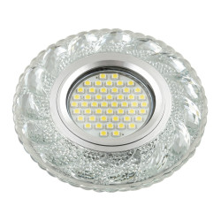 Встраиваемый светильник со светодиодной подсветкой Luciole DLS-L147 GU5.3 GLASSY/CLEAR