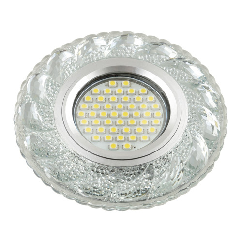 Встраиваемый светильник со светодиодной подсветкой Luciole DLS-L147 GU5.3 GLASSY/CLEAR