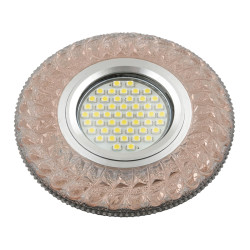 Встраиваемый светильник со светодиодной подсветкой Luciole DLS-L144 GU5.3 GLASSY/LIGHT TEA