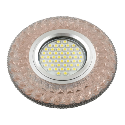 Встраиваемый светильник со светодиодной подсветкой Luciole DLS-L144 GU5.3 GLASSY/LIGHT TEA