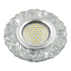 Встраиваемый светильник со светодиодной подсветкой Luciole DLS-L136 GU5.3 GLASSY/CLEAR