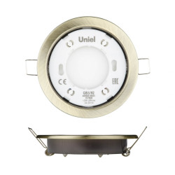 Встраиваемый светильник GX53/H2 ANTIQUE BRASS 10 PROM