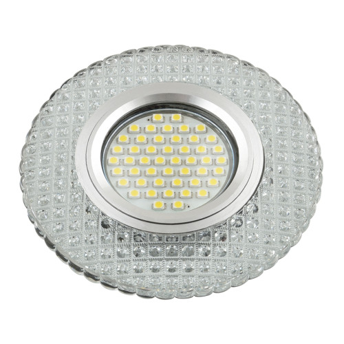 Встраиваемый светильник со светодиодной подсветкой Luciole DLS-L135 GU5.3 GLASSY/CLEAR