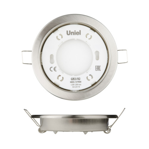 Встраиваемый светильник GX53/H2 NICKEL 10 PROM