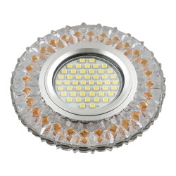 Встраиваемый светильник со светодиодной подсветкой Luciole DLS-L138 GU5.3 GLASSY/LIGHT TEA
