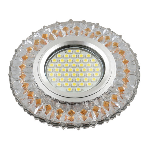 Встраиваемый светильник со светодиодной подсветкой Luciole DLS-L138 GU5.3 GLASSY/LIGHT TEA