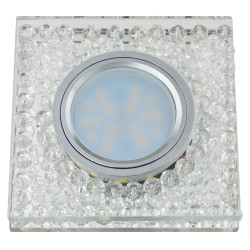 Встраиваемый светильник со светодиодной подсветкой Luciole DLS-L134 GU5.3 CHROME/CLEAR