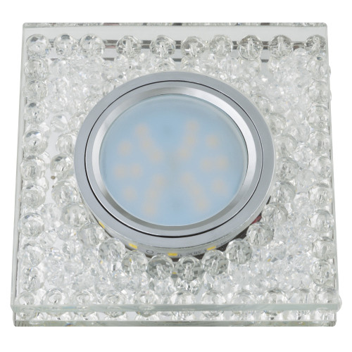 Встраиваемый светильник со светодиодной подсветкой Luciole DLS-L134 GU5.3 CHROME/CLEAR