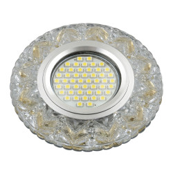 Встраиваемый светильник со светодиодной подсветкой Luciole DLS-L146 GU5.3 GLASSY/GOLD