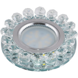 Встраиваемый светильник со светодиодной подсветкой Luciole DLS-L102 GU5.3 CHROME/CLEAR