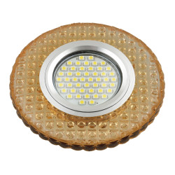 Встраиваемый светильник со светодиодной подсветкой Luciole DLS-L143 GU5.3 GLASSY/GOLD