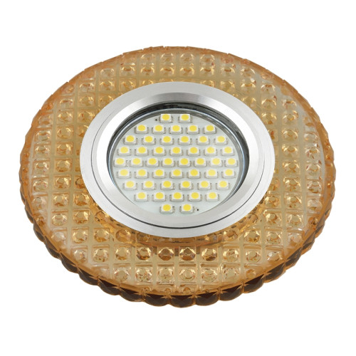 Встраиваемый светильник со светодиодной подсветкой Luciole DLS-L143 GU5.3 GLASSY/GOLD