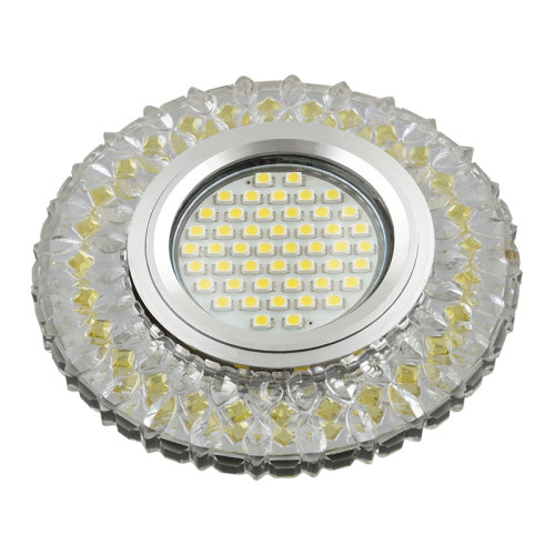 Встраиваемый светильник со светодиодной подсветкой Luciole DLS-L138 GU5.3 GLASSY/GOLD