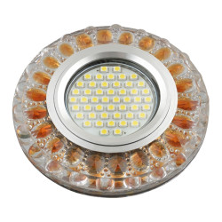 Встраиваемый светильник со светодиодной подсветкой Luciole DLS-L151 GU5.3 GLASSY/GOLD