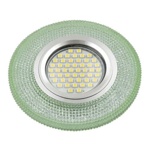 Встраиваемый светильник со светодиодной подсветкой Luciole DLS-L142 GU5.3 GLASSY/GREEN