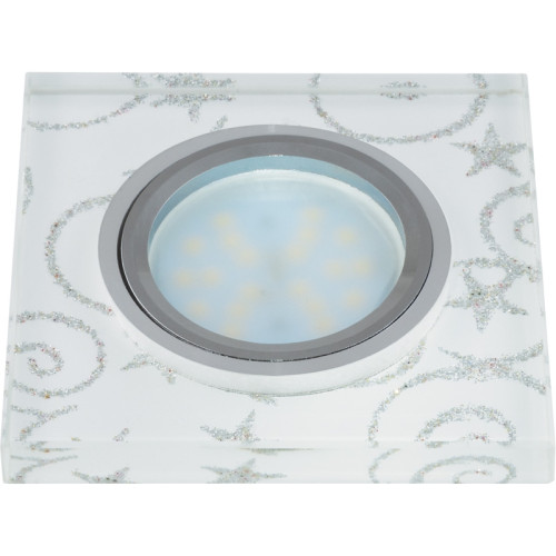 Встраиваемый светильник Peonia DLS-P203 GU5.3 CHROME/WHITE