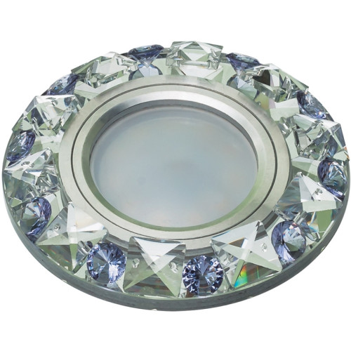 Встраиваемый светильник Peonia DLS-P123 GU5.3 CHROME/CLEAR+PURPLE