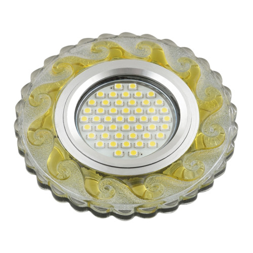Встраиваемый светильник со светодиодной подсветкой Luciole DLS-L139 GU5.3 GLASSY/GOLD