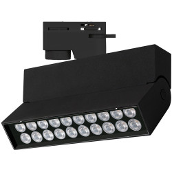 Трековый светильник светодиодный LGD-LOFT-TRACK-2TR-S170-10W Warm3000 (BK, 24 deg, 230V) (Arlight, IP20 Металл, 3 года) 036469