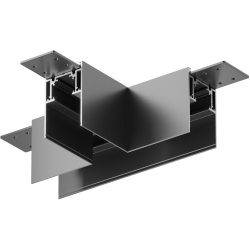 Коннектор Т-образный накладной черный Maytoni Accessories for tracks Gravity TRA010CT-41B